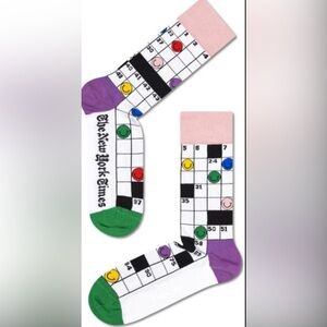 Happy Socks x The New York Times Happy Crossword Crew Socks